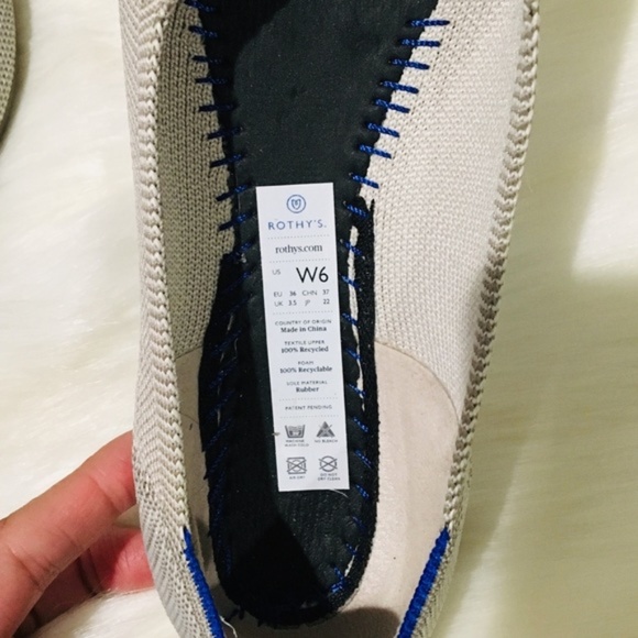 Size 6 Flax Birdseye Rothy's Points - Picture 7 of 8